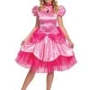 Princess Peach Deluxe Adult Costume -role play 10693B