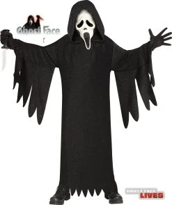Fun World Childrens Ghost Face Costume - Metallic Fabric