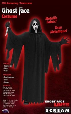 Fun World 25th Anniversary Scream Metallic - Adult Costume