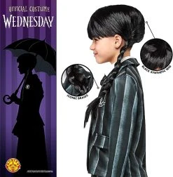 Wednesday Addams - Child Wig -role play 2000153 2