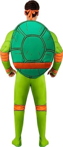 Teenage Mutant Ninja Turtles - Michaelangelo - Deluxe Adult Costume -role play 61 5k 6DTL. AC UY550
