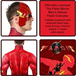 The Flash - Deluxe Adult Costume -role play 703017 2