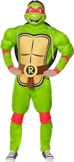 Teenage Mutant Ninja Turtles - Classic Deluxe Adult Costume With Mask -role play 71nYQ9lGeRL. AC UY550