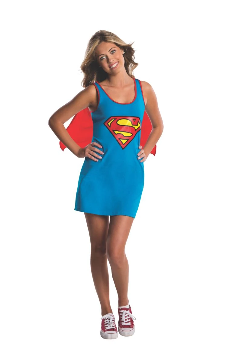 Teen Supergirl Costume Tank Dress 4 Teen Supergirl Costume Tank Dress - Image 2