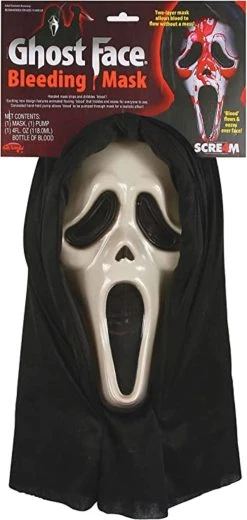 Fun World Bleeding Heart Ghost Face Mask