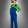 Super Mario Bros: Deluxe Luigi Toddler Costume -role play dlxLuigi