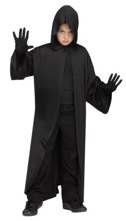 Fun World Black Hooded Child Cloak