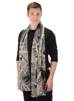 Harry Potter: Daily Prophet Newspaper Print Lightweight Scarf