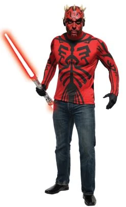 Star Wars: Darth Maul Adult Costume W- Makeup Kit