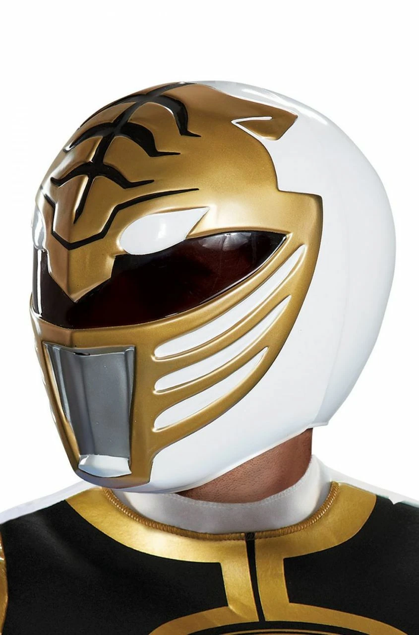 White Power Ranger Adult Helmet 3 White Power Ranger Adult Helmet