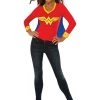 Wonder Woman Sporty Shirt & Removeable Cape -role play img proxy 6f2dbd54 5edf 42a8 b1c0 743101f19cce