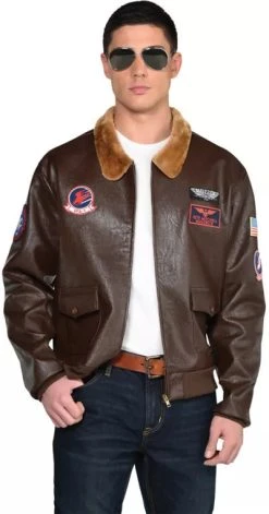 AMSCAN Top Gun Maverick Bomber Jacket Men's