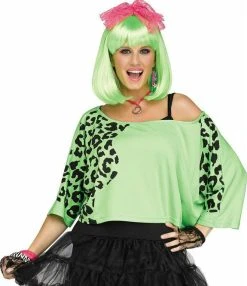 Fun World 80s Green Crop Top