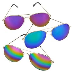 Rainbow Lens Aviator Sunglasses -role play rain aviators 2