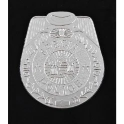 Silver Jumbo Police Badge