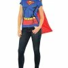 SuperGirl Short Sleeve Ab Costume Shirt -role play s l1600 1