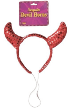 Sequin Devil Horns